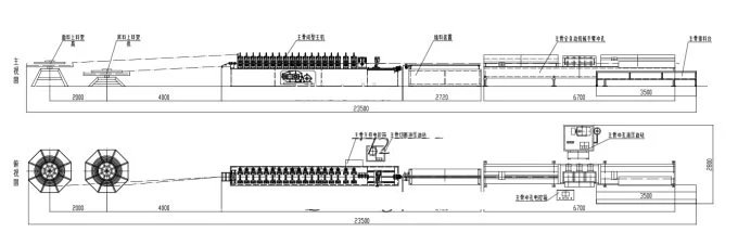 T grid ceiling roll forming machine